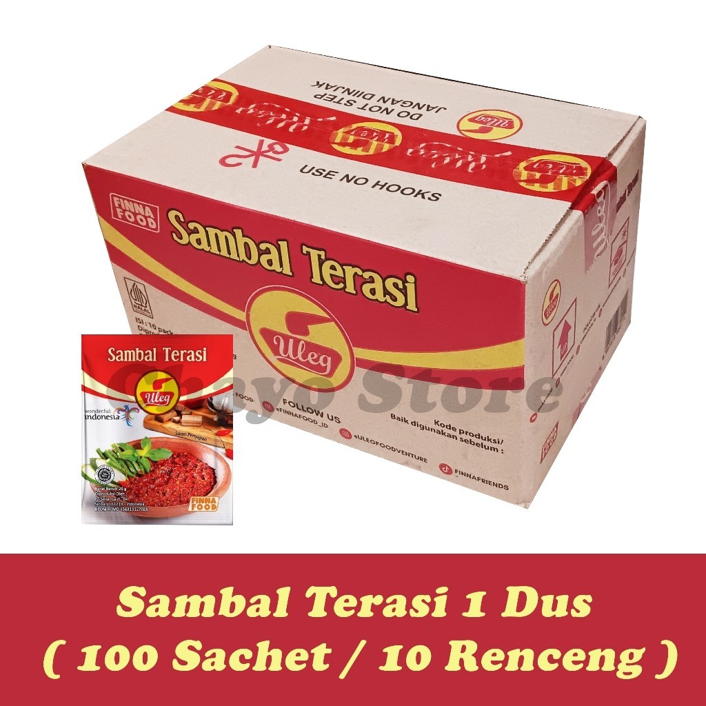 

Finna Sambal Terasi Uleg Sachet 10 Renceng ( 1 Dus / 100 Sachet )