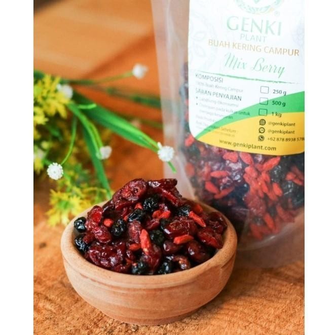 

TERBAIK! MIX BERRY BERRIES 250GR | CEMILAN BUAH KERING