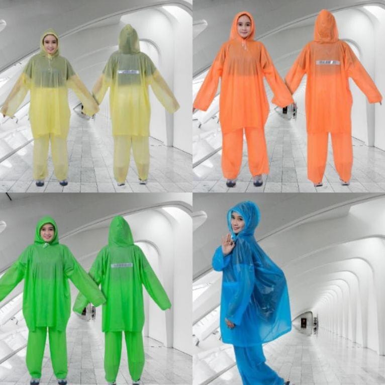 New Jas Hujan Ponco Celana Tiktok Ibex Jas Hujan Dewasa Ponco Celana Transparan Jas Hujan Ponco Cela