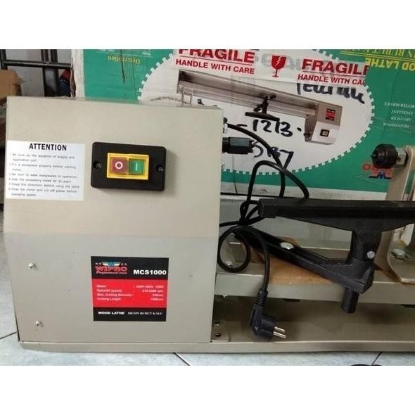 Mesin Bubut Alat Penghalus Kayu Wood Lathe Wipro MCS1000