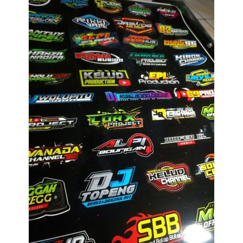

karomstore Stiker Remixer DJ - Pack Isi 45 Sticker - 69 PROJECT AJY ONE ZERO MCPC ||