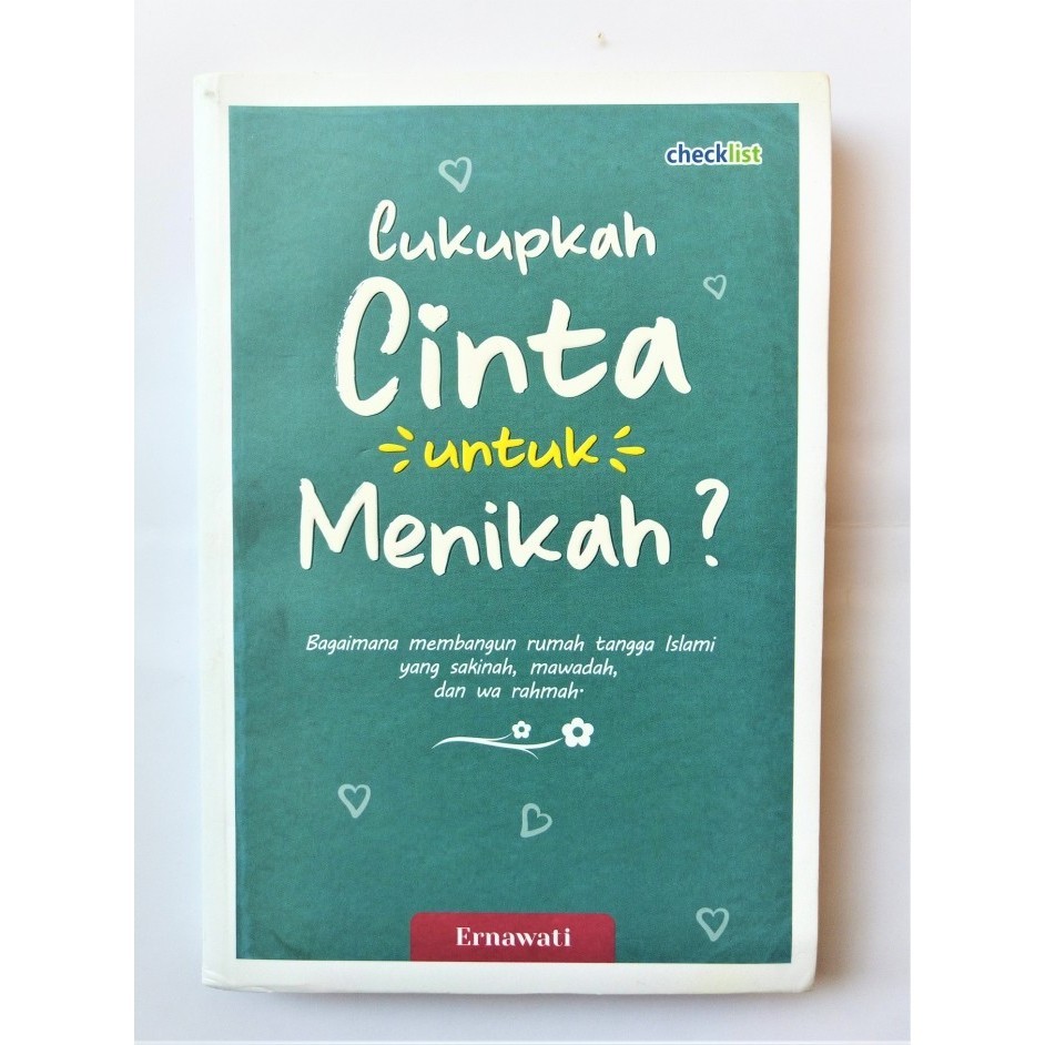 Buku Motivasi Islam Cukupkah Cinta Untuk Menikah?