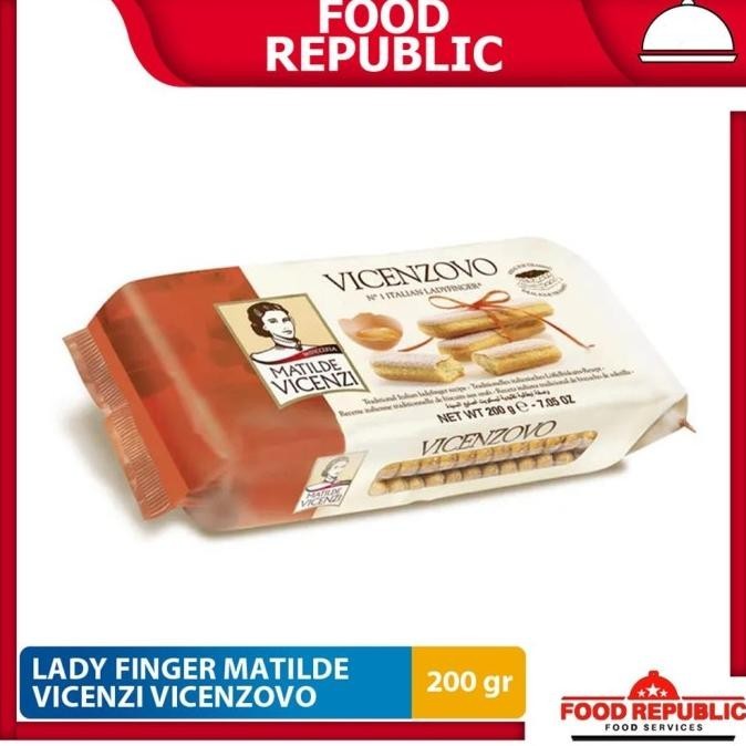 

Lady Finger Matilde Vicenzi Vicenzovo Original Italian Halal Import Berkualitas