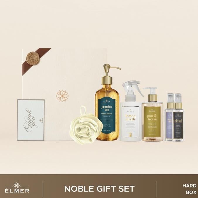

Noble Gift Set (With Shower Puff & Hard Box) Hampers Hadiah