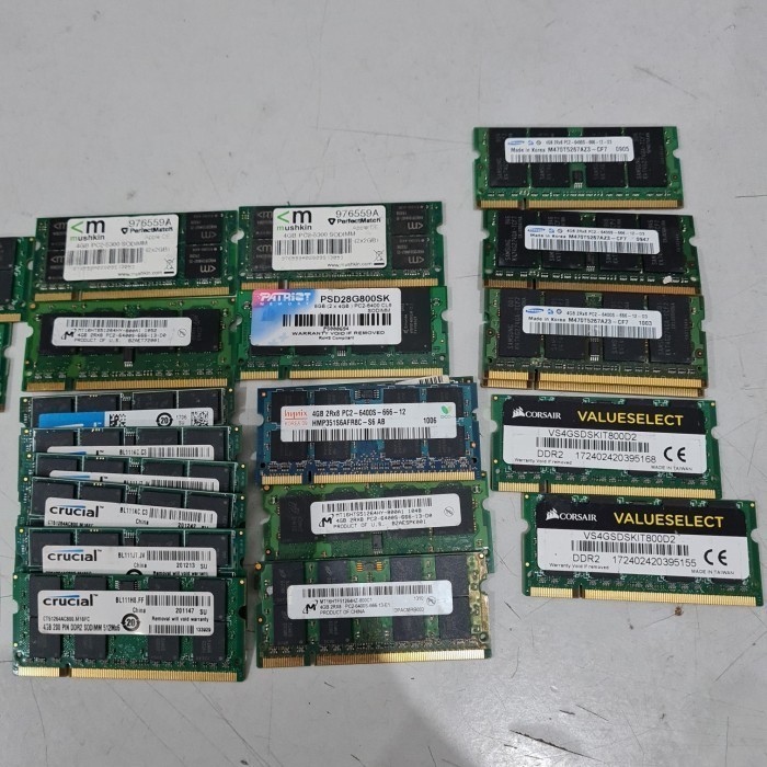 RAM Memory laptop DDR2 4GB PC2-6400S SODIMM MEREK MIX