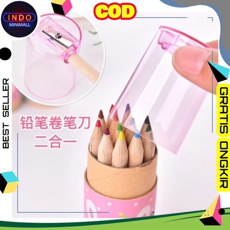 

Pensil Warna Dan Peraut - Pensil Warna Set 12 Warna AC11