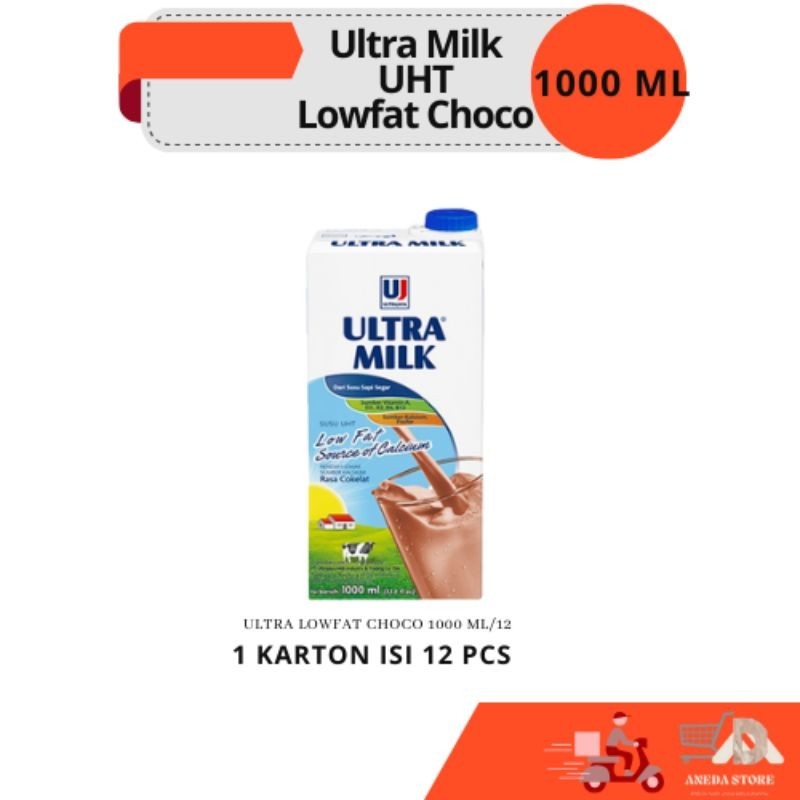 

Ultra Milk Low Fat Rasa Coklat | Susu UHT | 1 Liter
