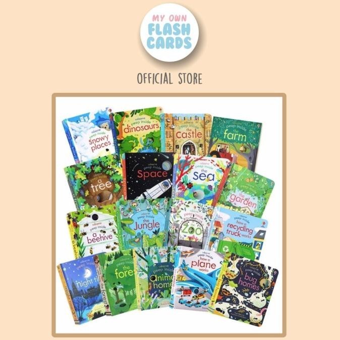 

New Sale Usborne Peep Inside Board Book Flaps Banyak Judul Buku Impor Anak Limited Edition