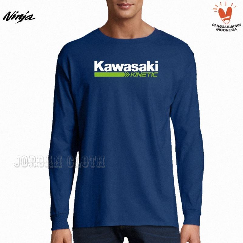 Tshirt Baju Kaos Lengan Panjang Kinetic Kawasaki