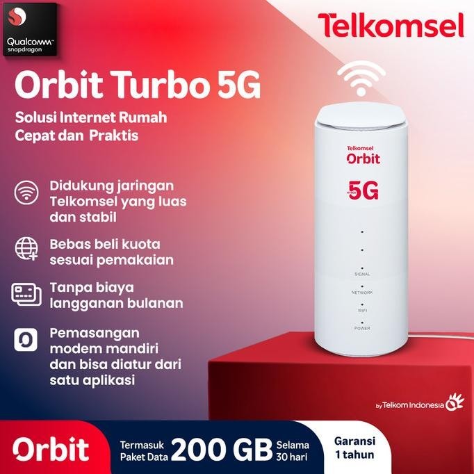 BARANG TERLARIS Telkomsel Orbit Turbo 5G WiFi High Speed Bonus Data