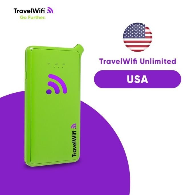 BARANG TERLARIS TravelWifi USA Amerika Unlimited:Portable Mobile Hotspot | Pocket Wifi