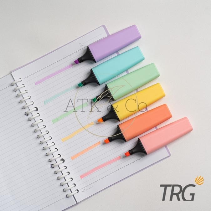

Big Sale TRG Highlighter Pastel Set 6 Warna Colors HL-71 Penanda Berwarna TRG ,.