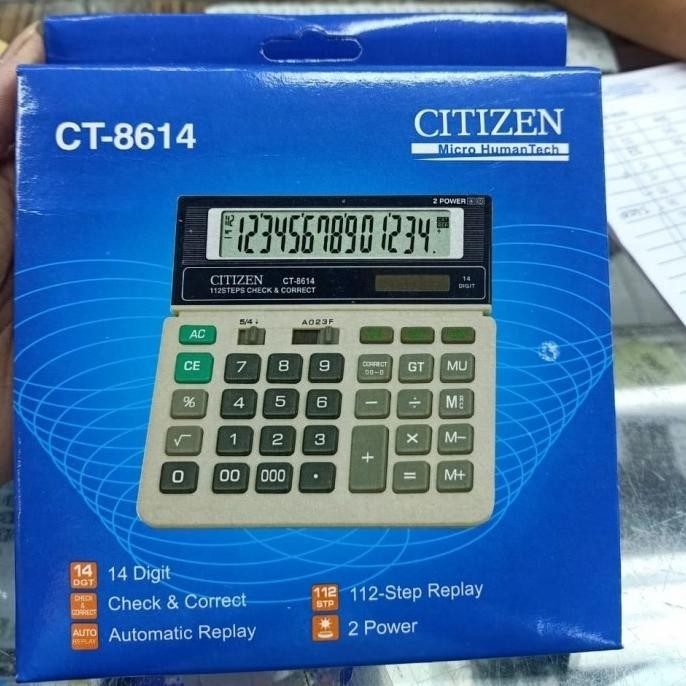 

Hot Sale Kalkulator Citizen CT8614 14 Digit !!