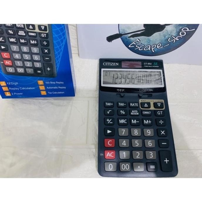 

Update - KALKULATOR CITIZEN CT 852 - CALCULATOR TYPE CT - 852 ,.