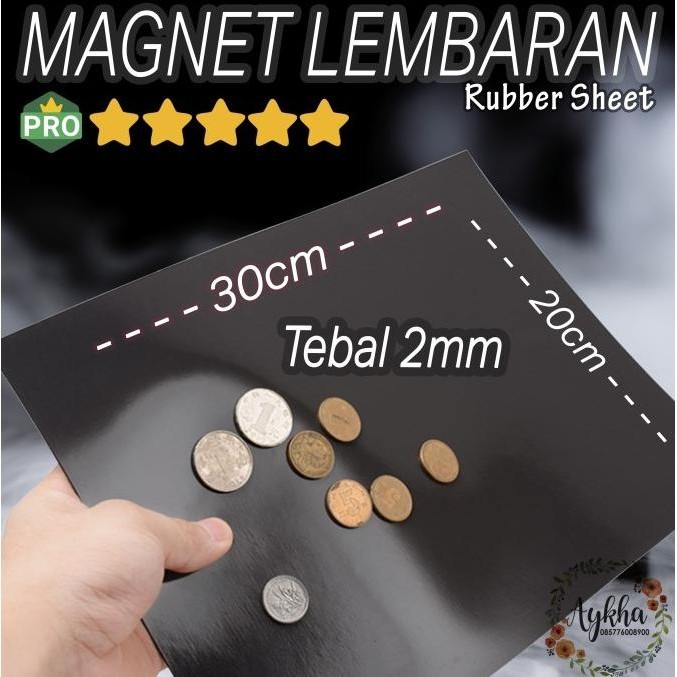 

Baru Tebal 2mm HVS A4 30cm x 20cm Magnet Strip Lembaran Sheet Ukuran !