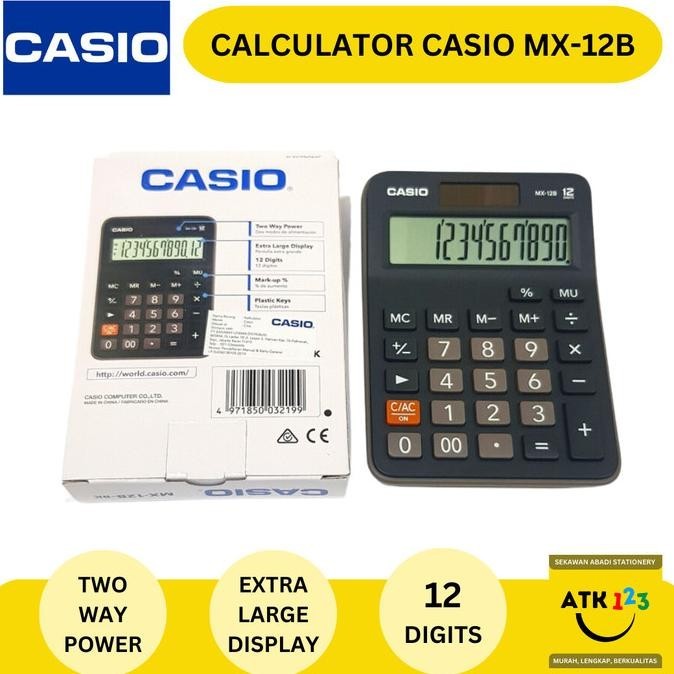 

Miliki - Calculator / Kalkulator Merk Casio MX-12B Extra Large Display ~