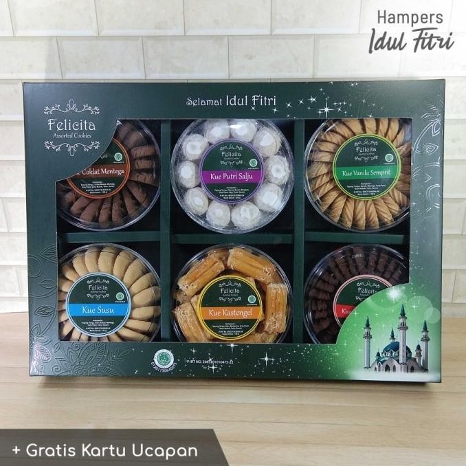 

Big Sale Paket Hampers Kue Lebaran / Parcel Idul Fitri - Felicita Isi 6 Stok Terbatas