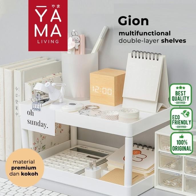 

Yama Gion Desk Organizer Rak Meja Alat Tulis Putih Dapur Penyimpanan