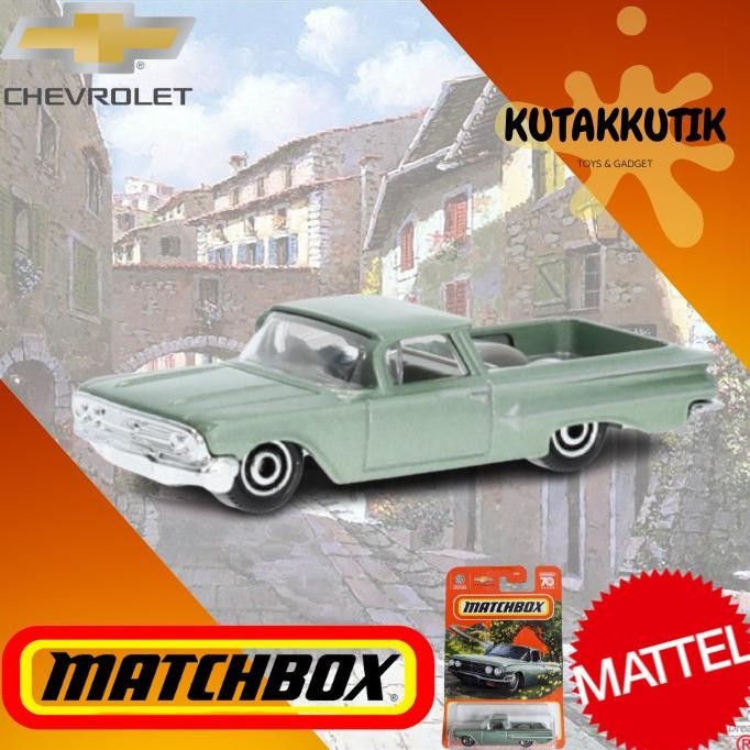 Matchbox Mobil Klasik Pickup 1960 Chevy El Camino Hijau Chevrolet