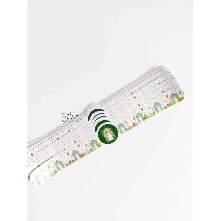

(Sif103) Stiker Toples Kue Lebaran Taqwa Lingkar Isi 35 ( Uk 2 X 22Cm) 033