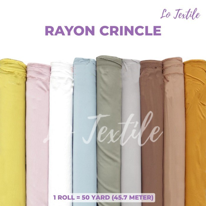 Naenggo Kain Rayon Crinkle Premium Quality 1 Roll