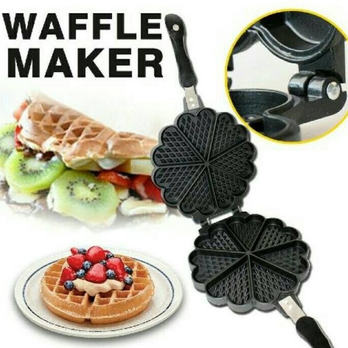 Best Seller Cetakan Kue Waffel Maker, Bapel, Wafel, Waffle Wafle ( Tanpa Listrik ) Terbaik