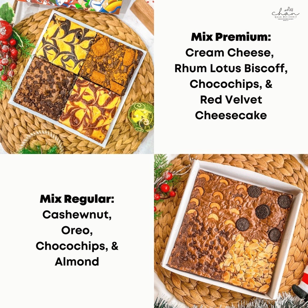 

Z4I BROWNIES FUDGY DARK CHOCOLATE CHAN PATISSERIE HAMPERS IMLEK/SINCIA/CHINESE NEW YEAR VKK