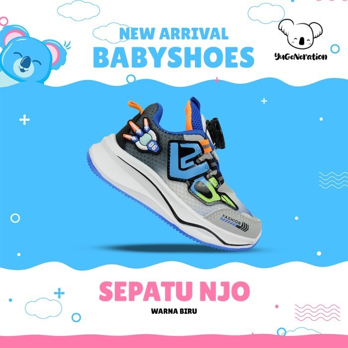 Sepatu sneaker anak laki-laki tali putar model terbaru 2023