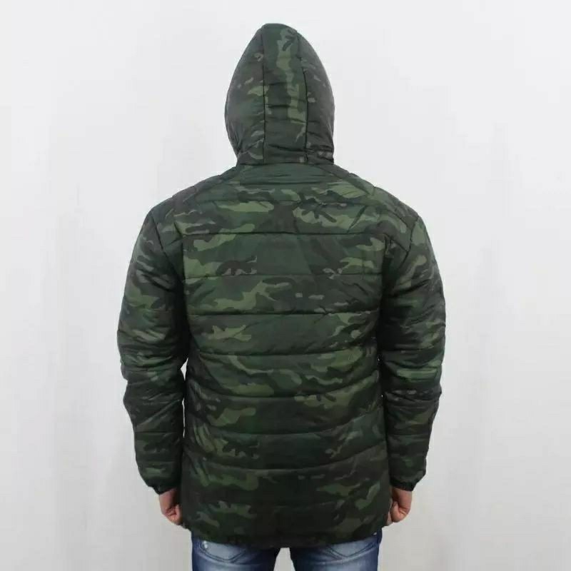 [LOOK STYLISH] JAKET PUFFER-JAKET PUFFER LORENG ARMY-JAKET KEMBUNG ARMY