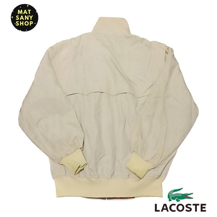 Jaket Harrington Harington Lacoste Buaya Krem Cream