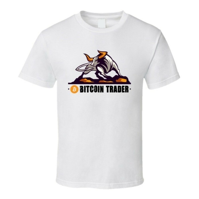 Baju Kaos Bitcoin Trader Bull Btc