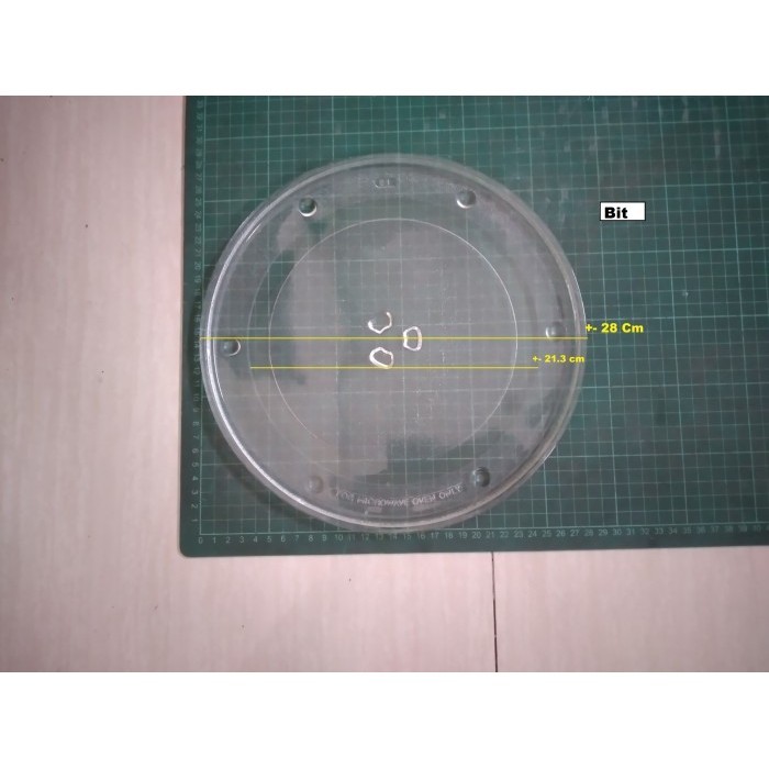 Piring kaca Microwave/Rotating Glass microwave Bekas
