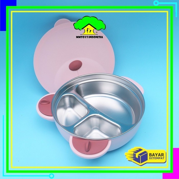 

Mi-C353 Tempat Makan Anak Karakter Bear Lucu Set / Lunch Box Anak / Ko