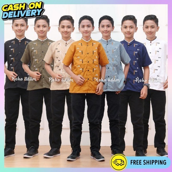 Bju Muslem Kits Kekinian Pakaian Atasn Amak Cowo Keren Baj Muslim Fashion Anak Atasam Baju Atasan Co