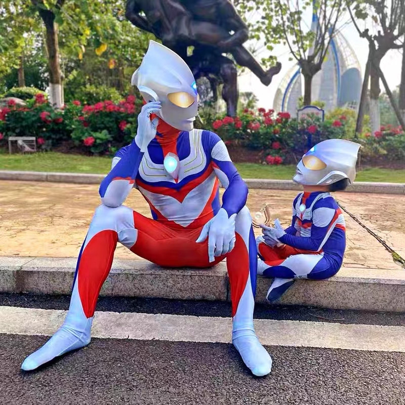 Orang Tua Dan Anak Pakaian Ultraman Dewasa Mainan Anak Kostum Ultraman Digo Suit Kostum Kostum Anak