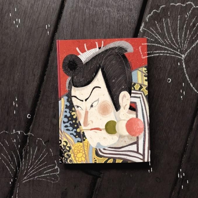 

Promo Terbatas Notebook Buku Tulis Journal A5 Ukiyo E Japanese Kabuki Vintage Diary