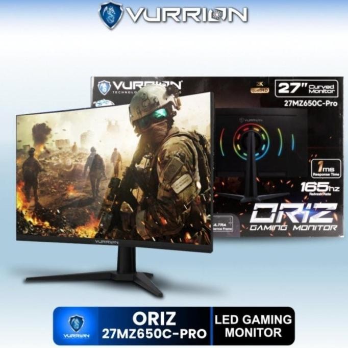 Monitor Gaming Vurrion Oriz 27" Inch 165Hz 2K Curved 27Mz650C-Pro Xadotxa