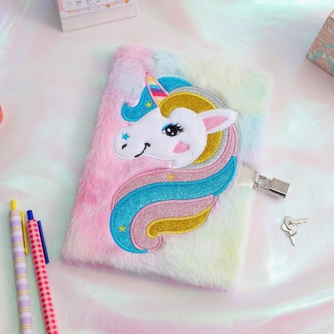 

Ready Notebook Unicorn Diary Gembok Buku Unicorn Kado Ultah Anak Perempuan