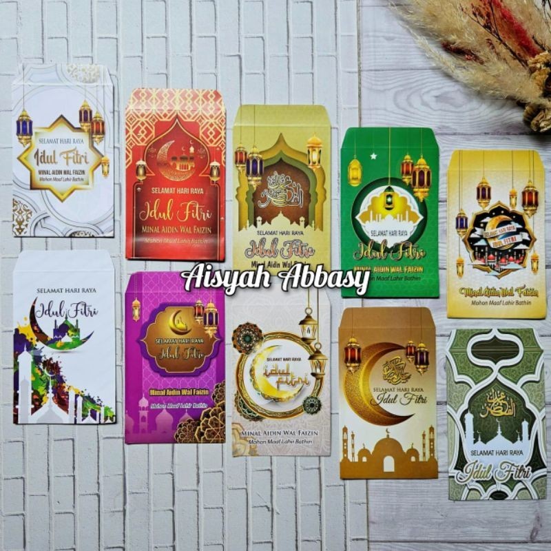 

Amplop lebaran ampau lebaran karakter masjid C isi 100 lembar campur 10 gambar