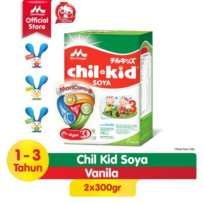 Morinaga Chil Kid Soya 3 Vanila 600 gr - Hokky Baby Shop