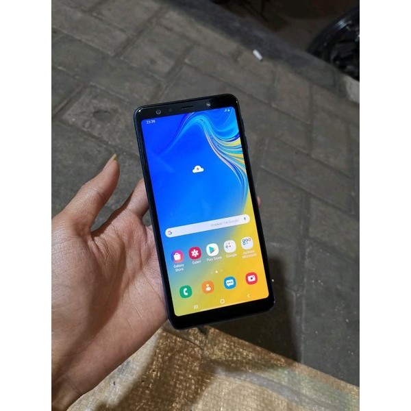 [NBR] Handphone Hp Samsung Galaxy A7 2018 Ram 4gb Internal 64gb SEIN Second Seken Bekas Murah