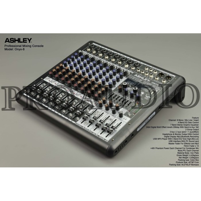 Mixer Ashley 8 Channel Onyx-8 Original