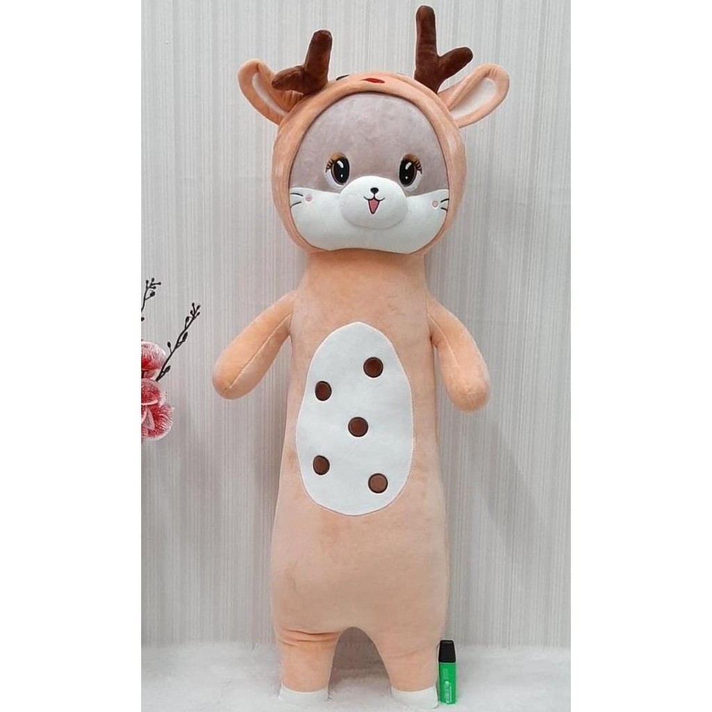 [New Ori] Bantal Guling Big Boneka Hamster Costum Kelinci Gajah Rusa Dino Baby -