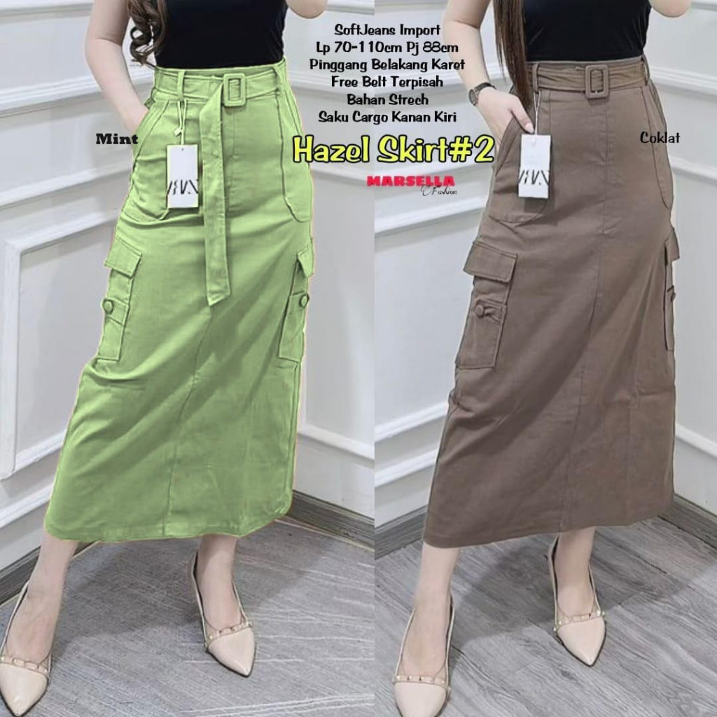 T3A HAZEL#2 SKIRT BY MARSELLA / ROK SOFT JEANS T BEST SELLER PX6