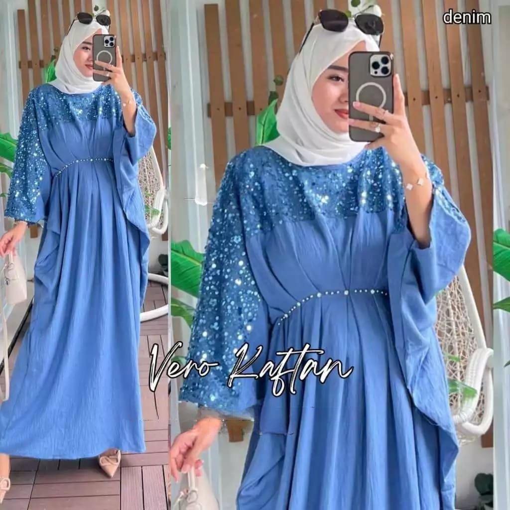 Baju Gamis Wanita Set 2In1 Terbaru 2024 Pakaian Syari Muslimah Abaya Bercadar Perempuan Dress Muslim