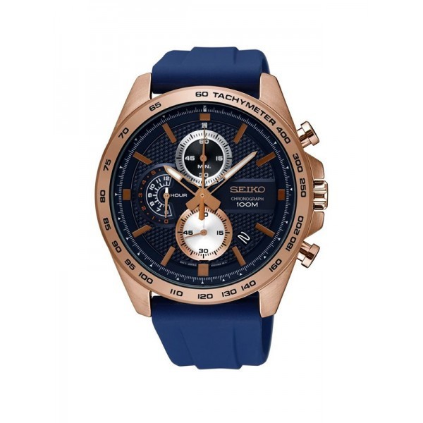 Jam Pria Seiko  Original Sport Rose Gold Rubber SSB290 P1