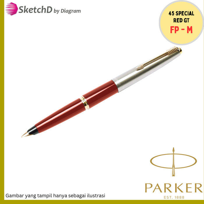 

Parker 45 Special Gold Trim Gt Fp - Fountain Pen Vintage