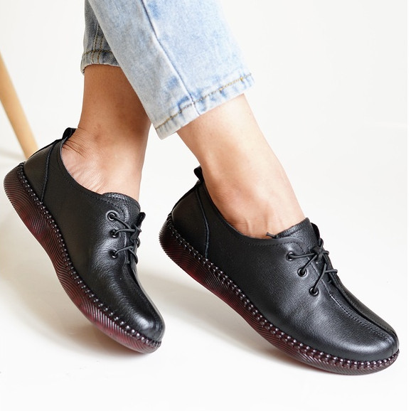 Pollux Monday WBB 256 - Flat Shoes Wanita Bertali Oxford Casual Style