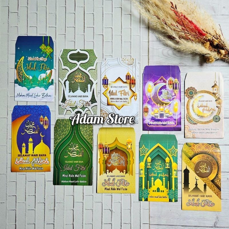 

Amplop lebaran ampau lebaran Karakter Masjid Seri D isi 100 lembar Mix 10 gambar