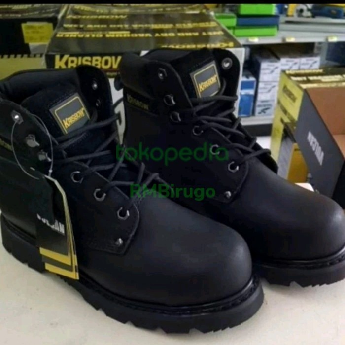 Sepatu Safety Krisbow Vulcan Black Original
